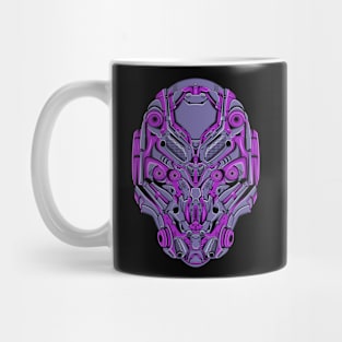 Purple Mecha Head With Four Eyes Mug